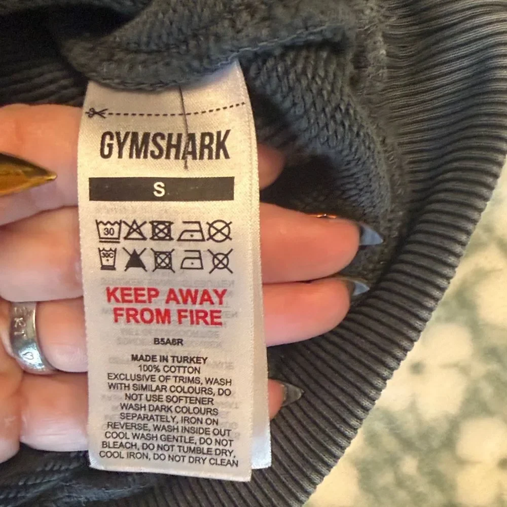 Gymshark Cold Shoulder Hoodie Small Gray Cotton Pullover